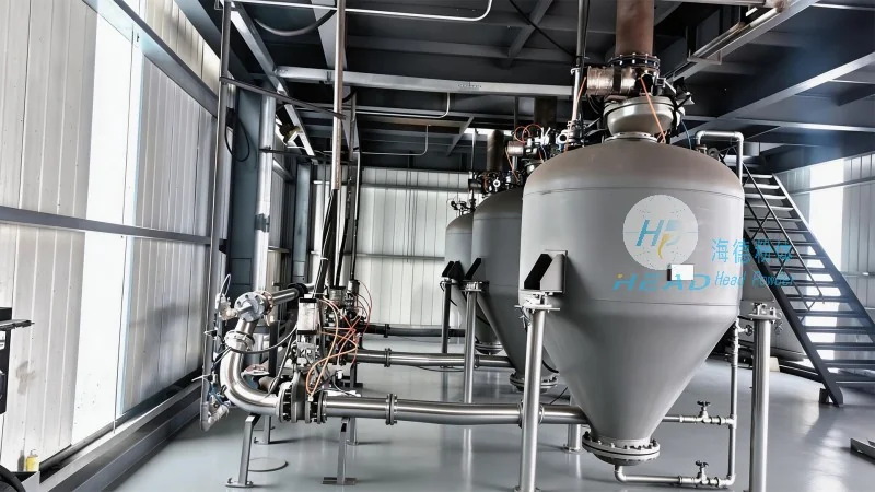 Proyecto de transporte antiestático de polvo de leche de Kalba, UAE