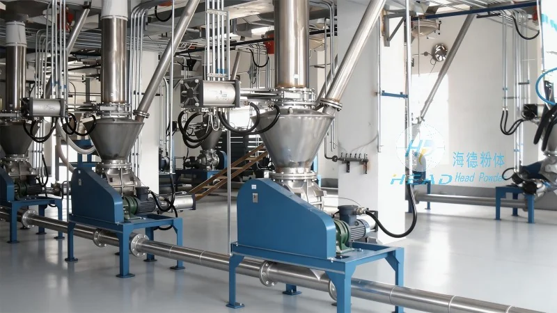 Solución de transporte neumático para polvo de carbono activado