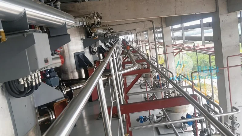 Sistema de transporte sin polvo para polvo fragante Vietnam Dong Thap