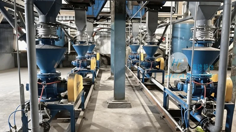 Solución de transporte neumático con polvo de zinc
