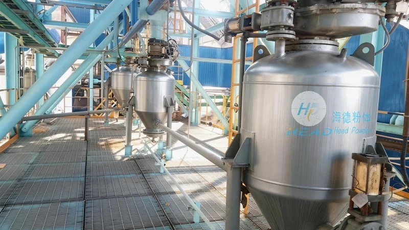 Ejemplo de sistema completo de alimentación automática de polvo de denitrificación en Perm, Rusia